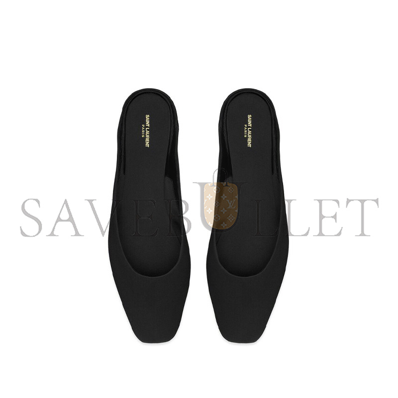 YSL LIDO SLIP-ONS IN SATIN CREPE 7760599QN0G1000